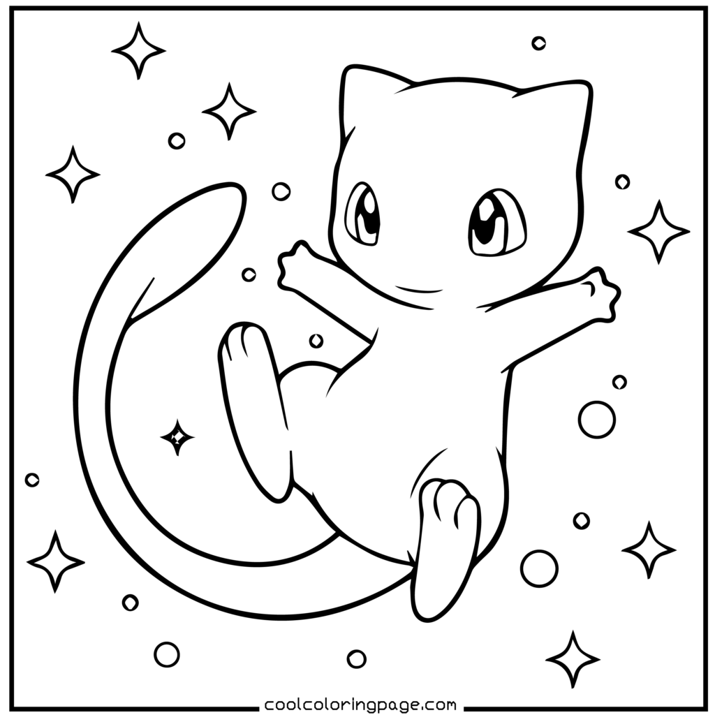 Lucario action pose black-and-white Pokémon coloring pages.