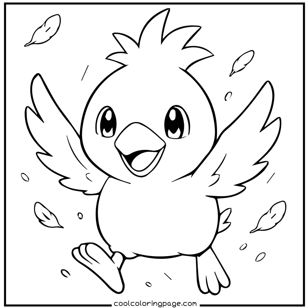 Treecko climbing pose in printable Pokémon coloring pages.