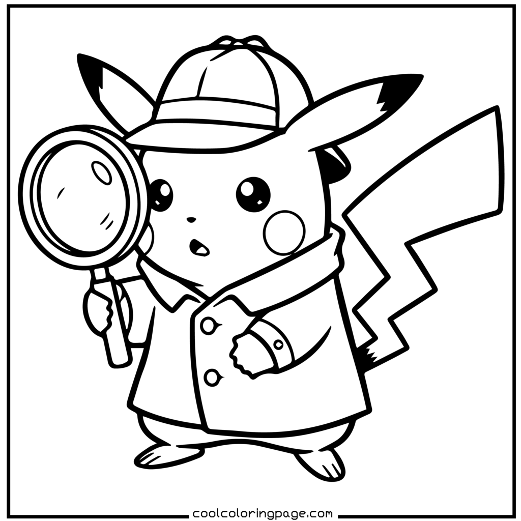 Jolteon electric sparks in Pokémon coloring pages.