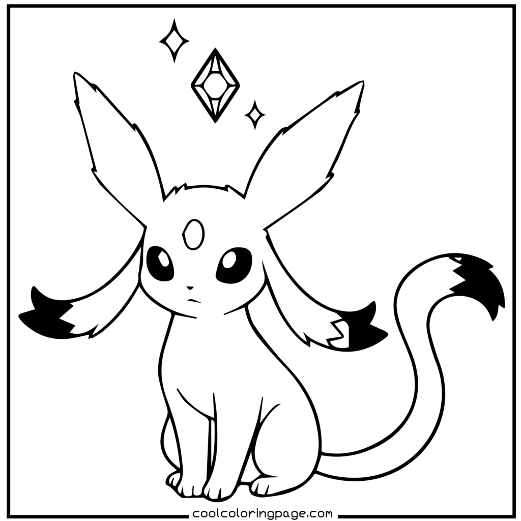 Riolu punching practice outline for Pokémon coloring pages.