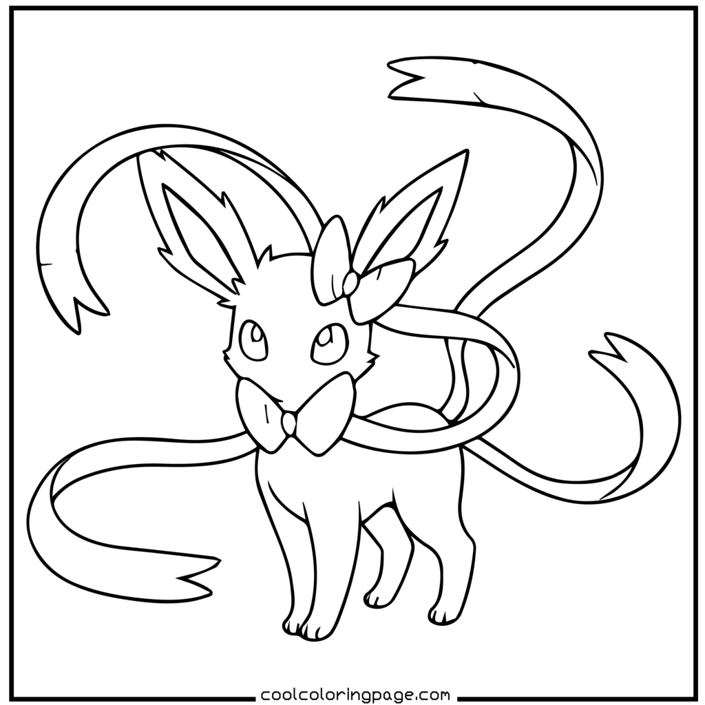 Garchomp standing strong in Pokémon coloring pages.