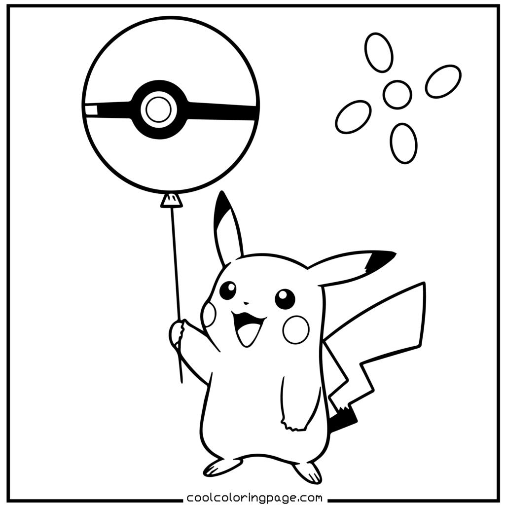 Shinx electric paws outline Pokemon coloring pages.