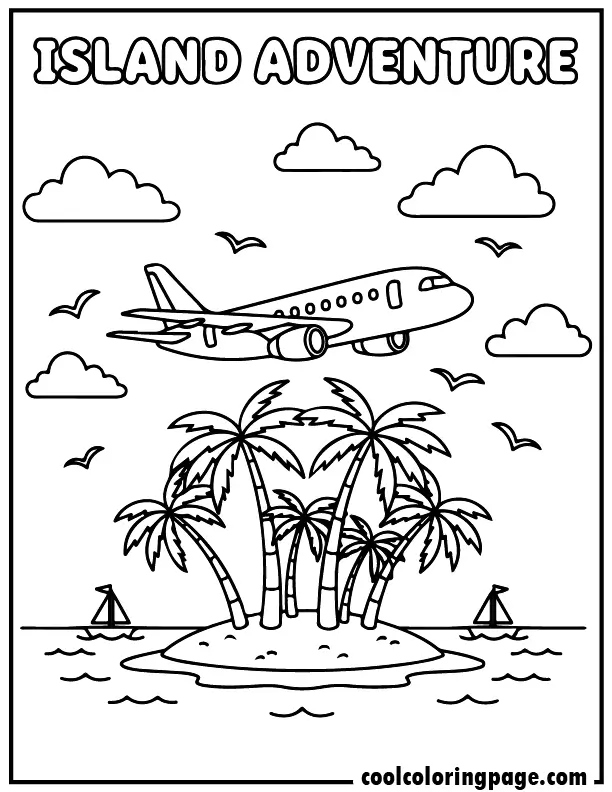 Airplane coloring pages island adventure airplane coloring page printable, download free printable airplane coloring pages for kids.