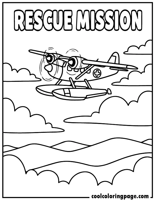 Airplane coloring pages rescue mission airplane coloring page, airplane coloring pages for kids and download free printable airplane coloring pages.