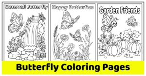 free butterfly coloring pages