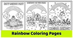 free rainbow coloring pages for all ages