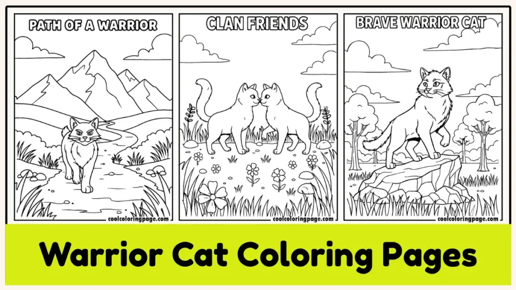 warrior cat coloring pages free printable pdf