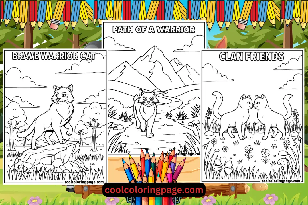 warrior cat coloring pages printable