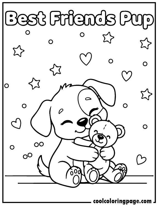 10 cute dog coloring pages puppy teddy bear
